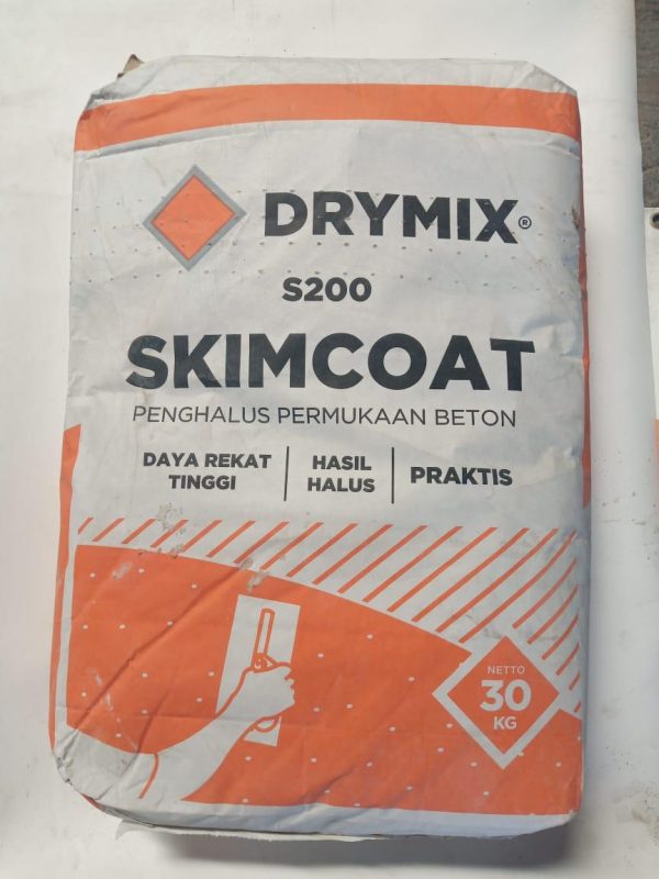 semen praktis - mortar drymix skimcoat s200 - metrosteel indonesia